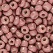 Glasperlen rocailles 6/0 (4mm) Lantana pink